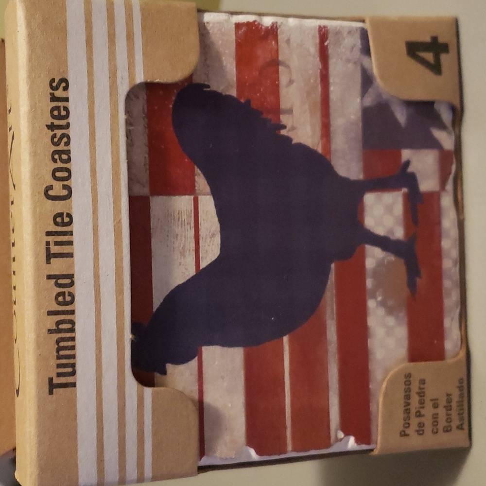 Tumbled Tile Absorbent Coasters - Picture 2 of 5